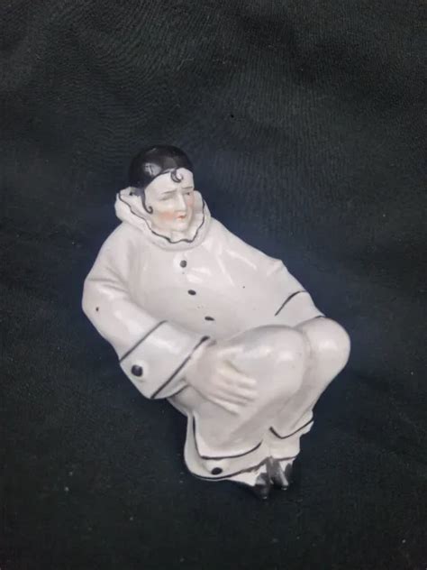 ANCIEN PIERROT PORCELAINE De Sitzendorf Vide Poche Baguier Porte Savon