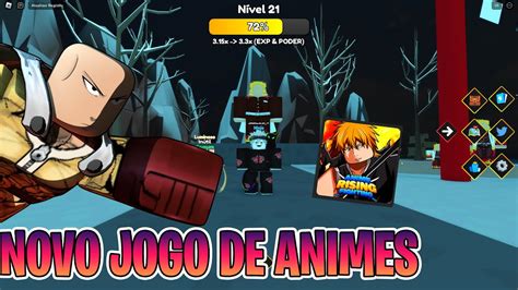 ESSE NOVO JOGO DE ANIMES TA INCRIVEL NO ROBLOX Anime Rising Fighting