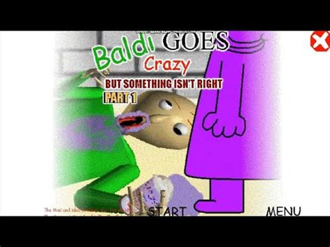 Baldi Goes Crazy But Something Isn T Right Part Grimace S First Plan