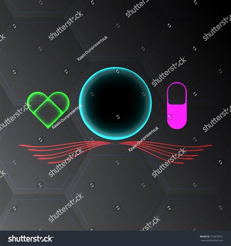 Abstract Light Logo Geometric Design Background Stock Vector Royalty