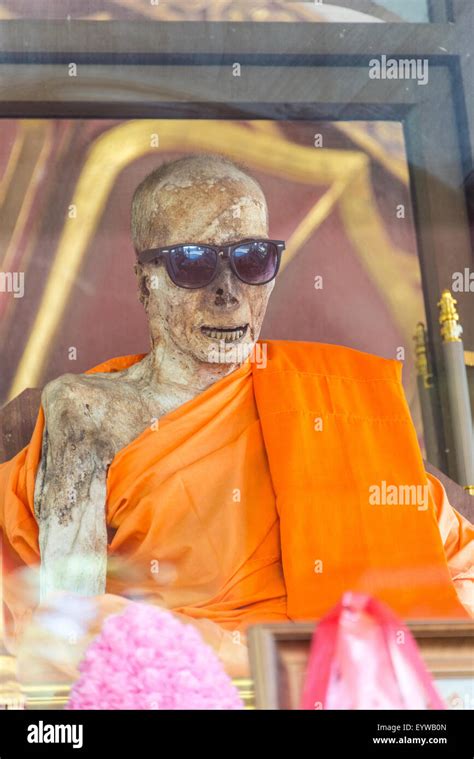 ≈mummified Monk Mummified Monk Wearing Sunglasses Wat Khunaram Koh