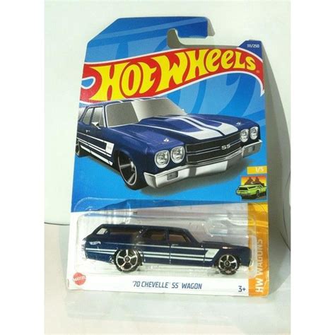 Hot Wheels 2022 HW Wagons 70 Chevelle SS Wagon Dark Blue MATTEL