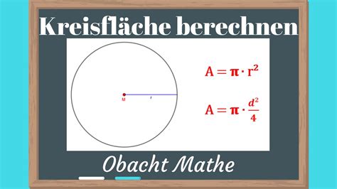 Kreisfläche berechnen Flächeninhalt eines Kreises ganz einfach