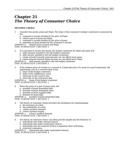 123doc Chapter 21 The Theory Of Consumer Choice Ppt Chapter 21