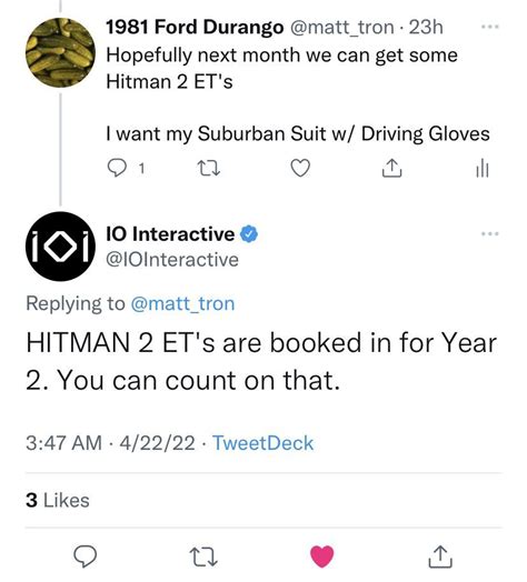 Hitman 2 Elusive Targets are confirmed to be coming back : r/HiTMAN