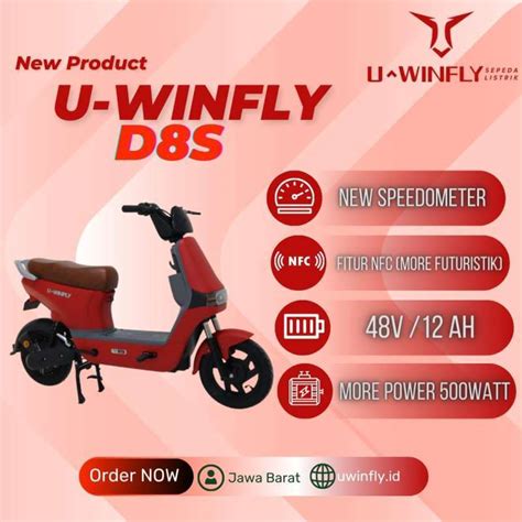 Jual Sepeda Listrik D8S 48 Volt 12 Ah Abu Di Seller U WINFLY