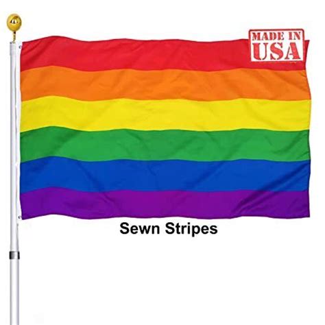 Lgbtq Gay Pride Rainbow Flags X Outdoor Lgbt Flag With Sewn Stripes