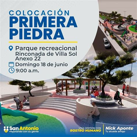 Obras Colocaci N De La Primera Piedra Campa As Municipalidad