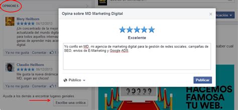 Reseñas de Facebook Qué son para qué sirven y cómo las coloco