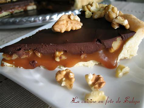 Recette De Tarte Au Chocolat Au Caramel Et Aux Noix De Grenoble