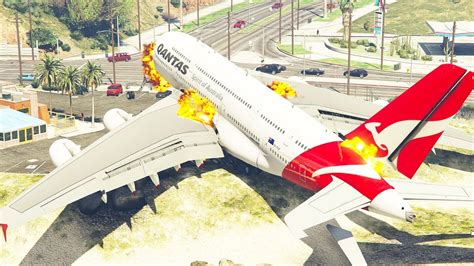 A Emergency Landing On Highway Gta Youtube