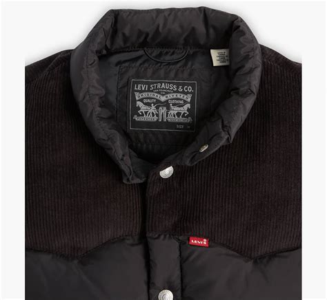 Western Super Puffer Vest Black Levis® Us