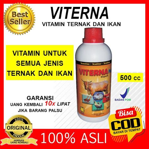 Jual Viterna Cc Vitamin Ternak Dan Ikan Vitamin Penggemuk Ternak