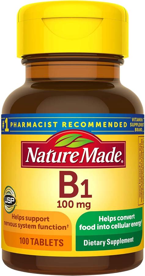 Vitamin B1 100 Mg Tablets Review Vitamin Reviewer