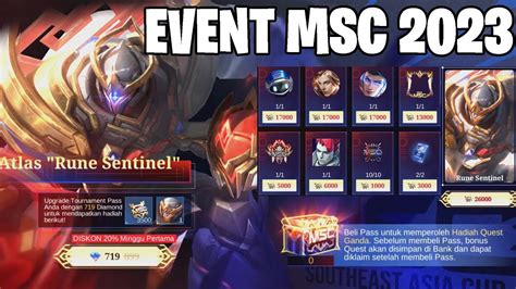 PENJELASAN EVENT MSC 2023 MSC 2023 SUPPORT CHEST BISA DAPAT SKIN