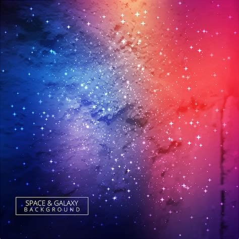 Premium Vector Beautiful Colorful Galaxy Background