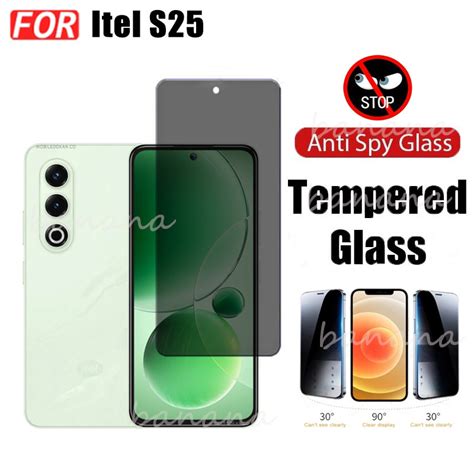 Itel S25 Anti Spy Tempered Glass For Itel A50 A50C A70 S24 S23 Privacy