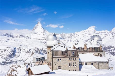 The observatory on Gornergrat Summit in Switzerland, 2018 1986570 Stock Photo at Vecteezy