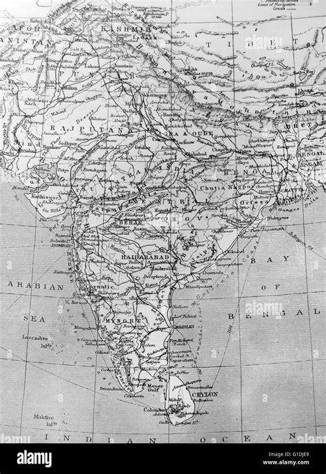 India Map Black And White Stock Photos And Images Alamy