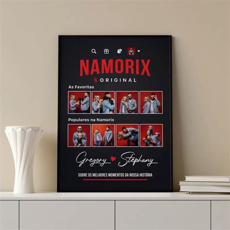 Arte Digital Personalizada Quadro Casal Namorados Netflix Elo