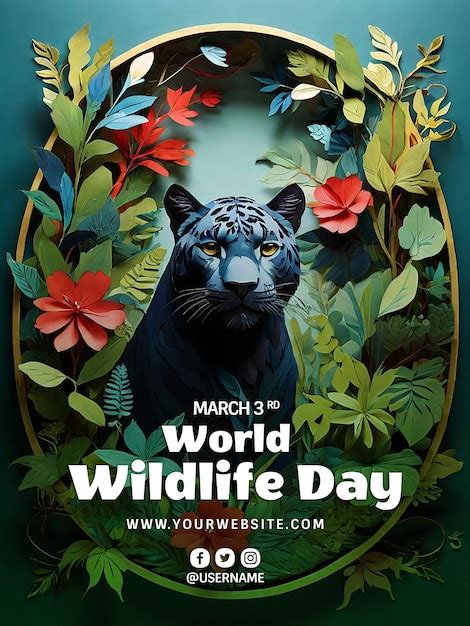 Premium Psd Psd Banner Template Theme For World Wild Life Day Event