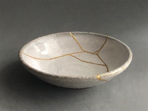 Fine Art Ceramics Art Collectibles Kintsukuroi Bowl Kintsugi Bowl