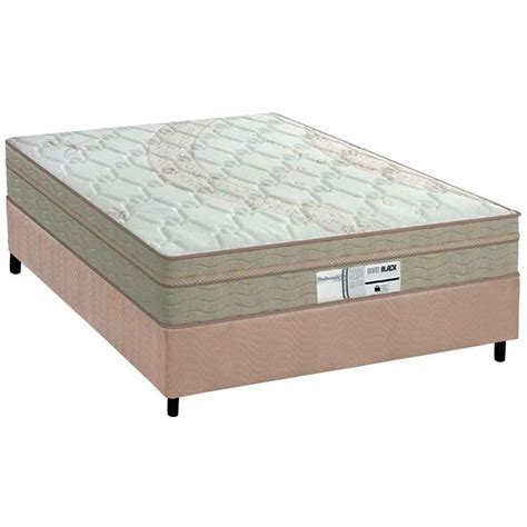 Cama Box Casal Colch O Molas Probel Prolastic Born Base Crc Suede