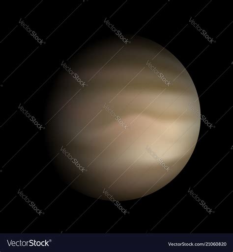 Planet Venus Royalty Free Vector Image Vectorstock