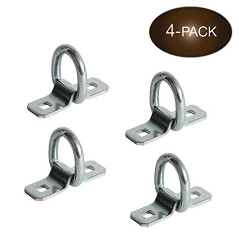 Buy Dc Cargo Mall 4 D Rings 3 8 Heavy Duty Steel Tie Down Anchors For Loads On Trucks