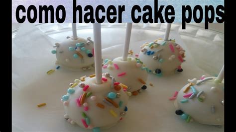 Como Hacer Cake Pops Facil Y Rapido Youtube