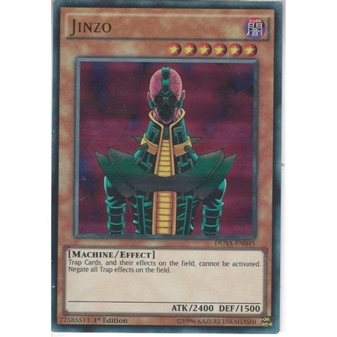 Yu Gi Oh Trading Card Game Dusa En045 Jinzo 1st Edition Ultra Rare Card Trading Card