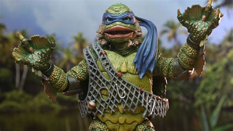 Tmnt X Universal Monsters Leonardo As The Creature From The Black