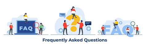 Set Of Frequently Asked Questions Concept Flat Illustrations Vector Template Faq Concept For