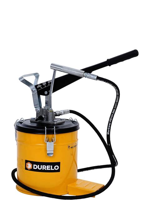 DURELO GBP 6 Grease Gun Bucket 6kg High Pressure Grease Pump Complete