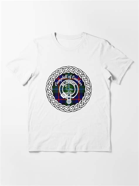 Clan Campbell Of Cawdor Surname Last Name Tartan Crest Badge T Shirt