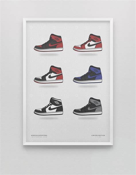 Jordan Pack By Dan Freebairn Sneaker Posters Sneaker Art