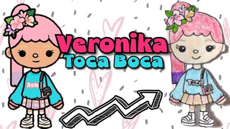 Розмальовка Toca Life World Малюю Вероніку Тока Бока Veronika Toca