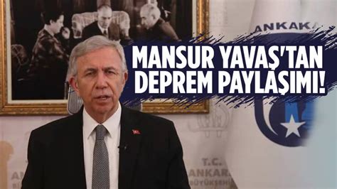 Mansur Yavaş duyurdu ABB den depremzedelere yardım eli Ankara Masası