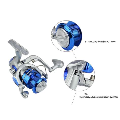 YUMOSHI Reel Pancing Spinning Fishing Reel 5 5 1 Gear Ratio SA1000