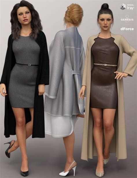 Dforce Fashion Sophisticate Outfit For Genesis 8 Female S 3d Models