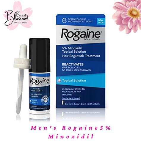 Mens Rogaine Extra Strength 5 Minoxidil Topical Solution For Hair