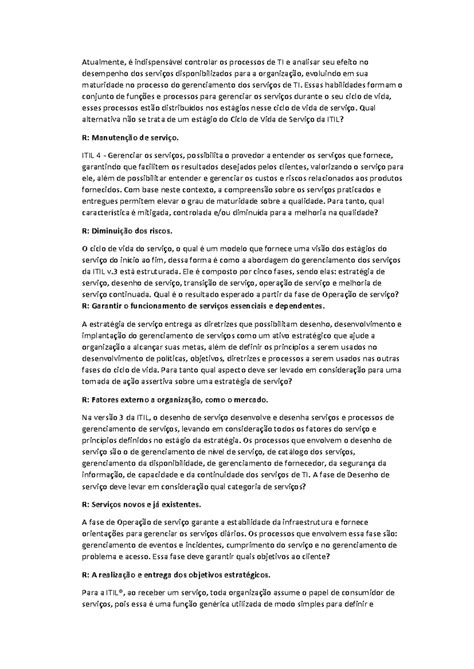 Serviços DE TI - Atualmente, é indispensável controlar os processos de