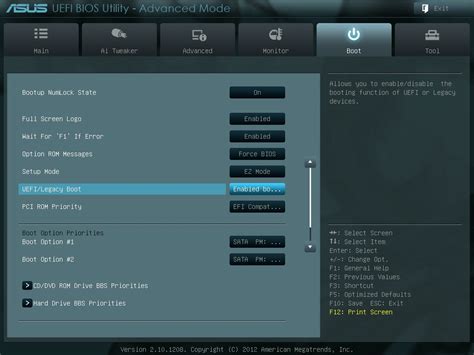 Enable Legacy Boot Mode/Disable EFI Boot