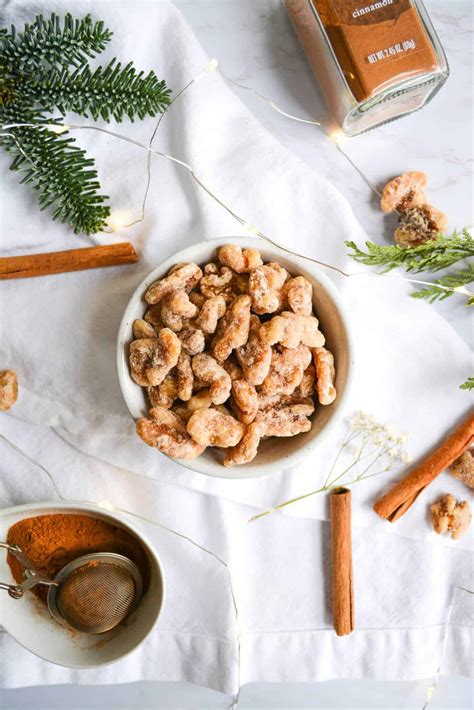 10 Minute Cinnamon Sugar Candied Walnuts Earthly Provisions