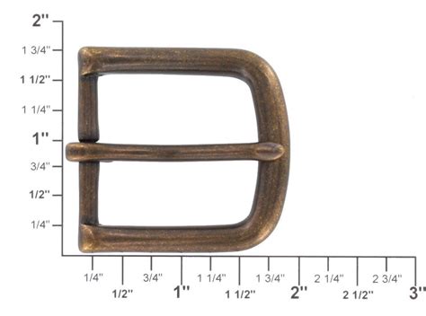 1035 Heel Bar Buckle Solid Brass Ll Antique Brass A Leatherstore