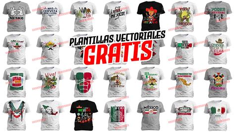 Plantillas Para Corte O Sublimación De Playeras De Fiestas Patrias