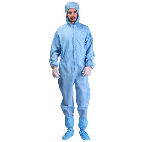 Cleanroom Suit clean room suit ESD Jumpsuit PPE Suit Washable Anti ...