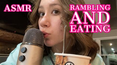 ASMR Tingly Whisper Ramble And Eating Ice Cream For Sleep YouTube