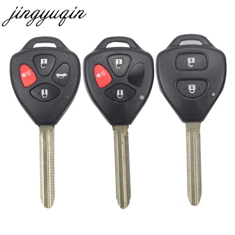 Aliexpress Buy Jingyuqin 50pcs Lot 4 Button Remote Key Shell Fob