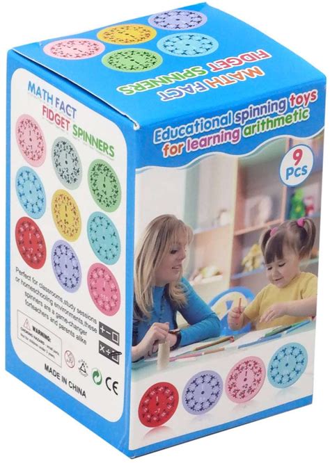 Math Fact Fidget Spinners Multiplication Division Set Walmart